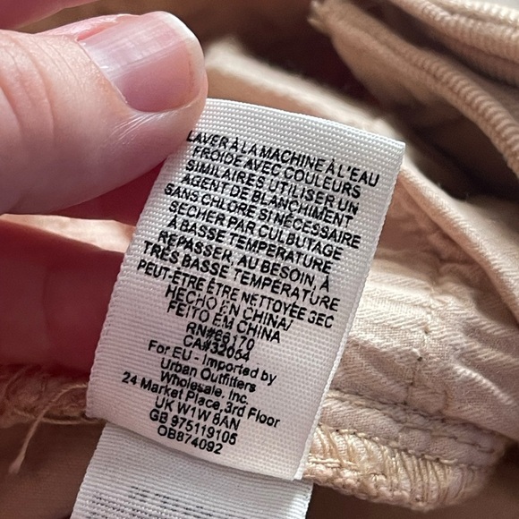 We the free tan corduroy flare raw hem pants - Picture 5 of 11